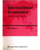 International Economics: Theory And Policy: theory and policy