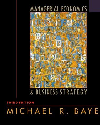 Managerial Economics & Business Strategy