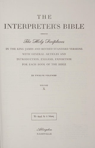 The Interpreter's Bible, Vol. 10: Corinthians, Galatians, Ephesians