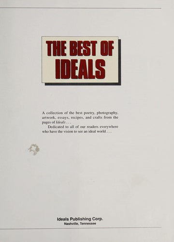 The Best Of Ideals