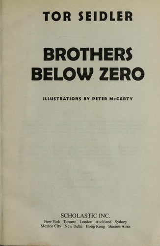 Brothers Below Zero (Is It Too Late To Be Friends?)