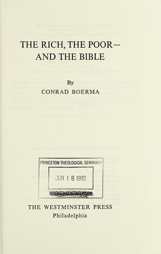 The Rich, The Poor--And The Bible
