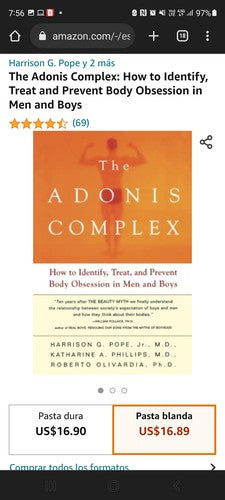 The Adonis Complex: How To Identify, Treat And Prevent Body Obsession In Men And Boys