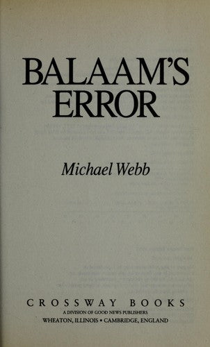 Balaam's Error (Giants In The Earth, Book 2)