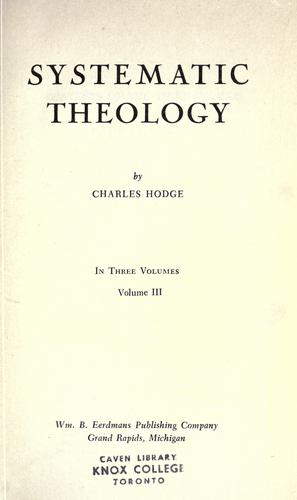 Systematic Theology  (3 Volume Set)