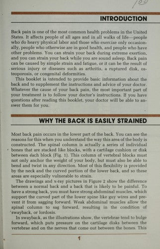 Care Of The Back