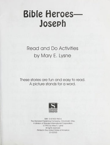Joseph: Bible Heroes