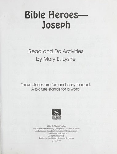 Joseph: Bible Heroes