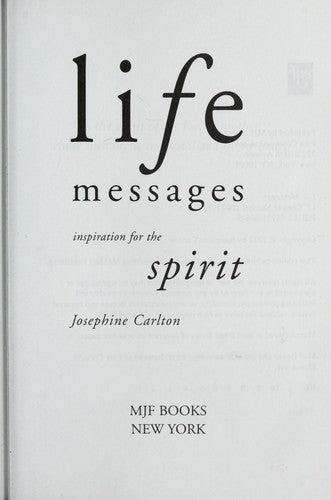 Life Messages: Inspiration For The Woman's Spirit