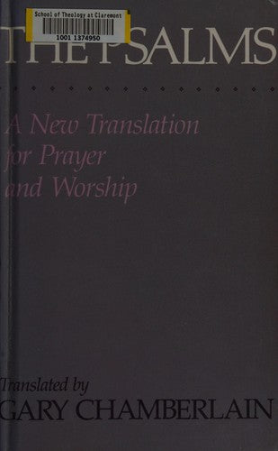 The Psalms: A New Translation For Prayer And Worship