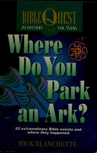 Where Do You Park An Ark?