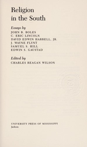 Religion In The South: essays