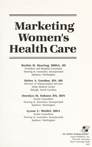 Marketing Women's Health Care