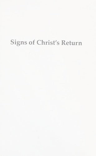 `Signs Of Christ's Return: Matthew 24-25