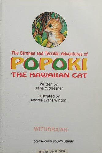 The Strange And Terrible Adventures Of Popoki, The Hawaiian Cat