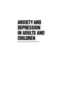 Anxiety And Depression In Adults And Children (Banff Conference On Behavioral Science Series)