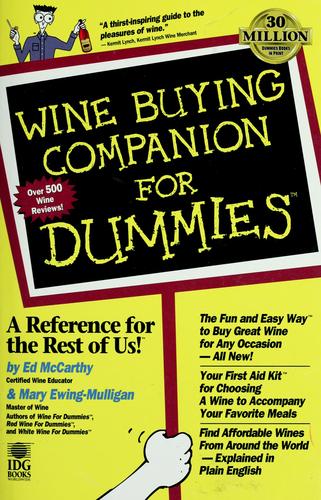 Wine Buying Companion For Dummies