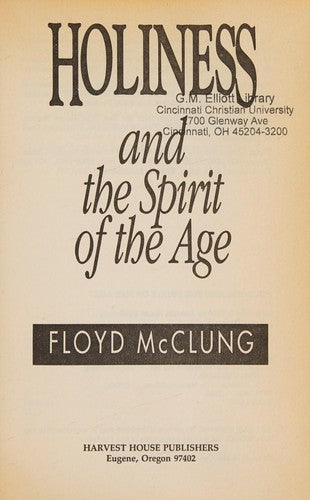 Holiness and the Spirit of the Age