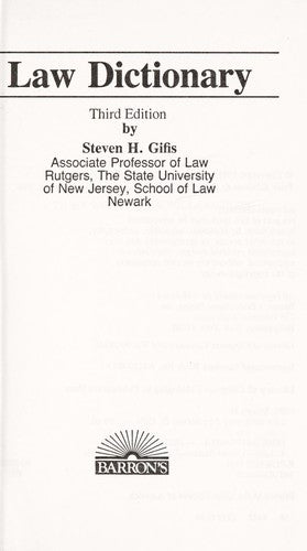 Law Dictionary
