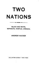 Two Nations: Black And White, Separate, Hostile, Unequal