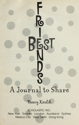Best Friends: A Journal to Share
