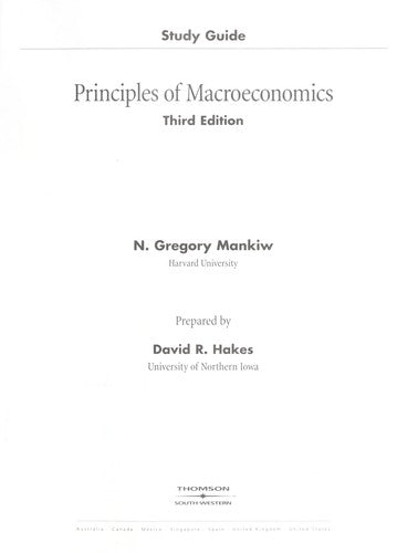 Principles Of Macroeconomics (Study Guide)