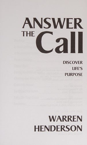 Answer The Call: discover life's purpose