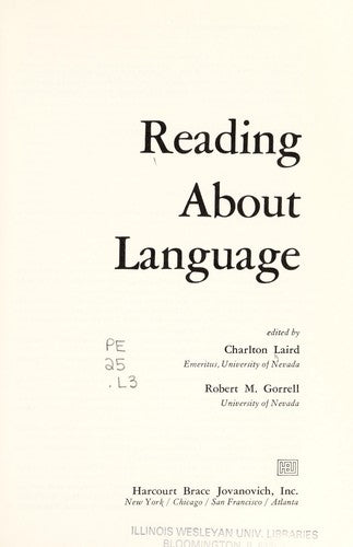 Reading About Language,