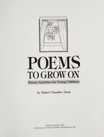 Poems To Grow On
