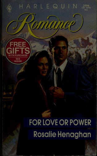 For Love Of Power (Harlequin Romance, No 3194)