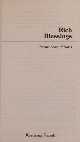 Rich Blessings (Heartsong Presents #285)