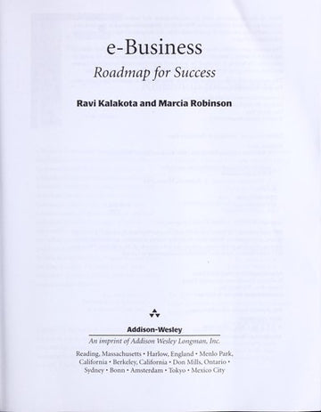 E-Busines:Roadmap For Success