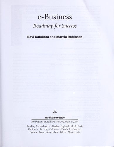 E-Busines:Roadmap For Success