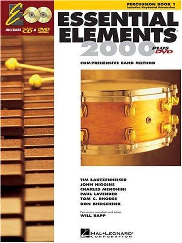 Essential Elements 2000, Book 1 Plus Dvd: Percussion (Percussion Book 1)