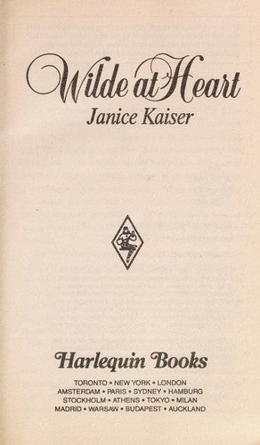 Wilde At Heart (Harlequin Temptation, No 429)