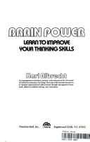 Brain Power: Learn to Improve Your Thinking Skills