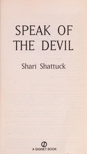 Speak Of The Devil
