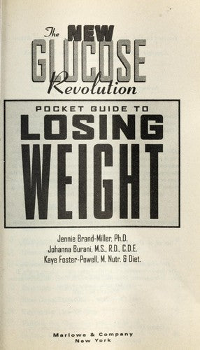 The New Glucose Revolution Pocket Guide To Losing Weight