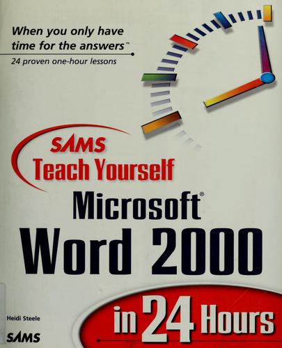 Sams Teach Yourself Microsoft Word 2000 In 24 Hours