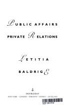Public Affairs, Private Relations