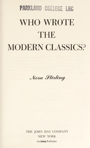 Who Wrote the Modern Classics?