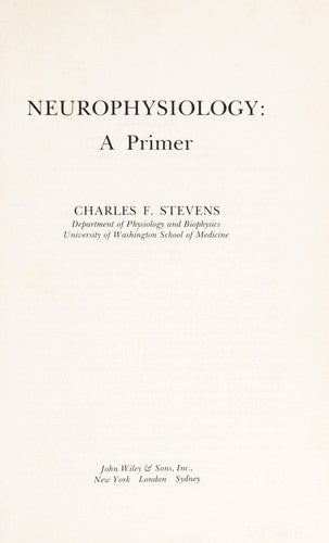 Neurophysiology: A primer