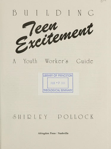 Building Teen Excitement: A Youth Workers Guide