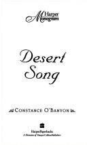 Desert Song (Harper Monogram)