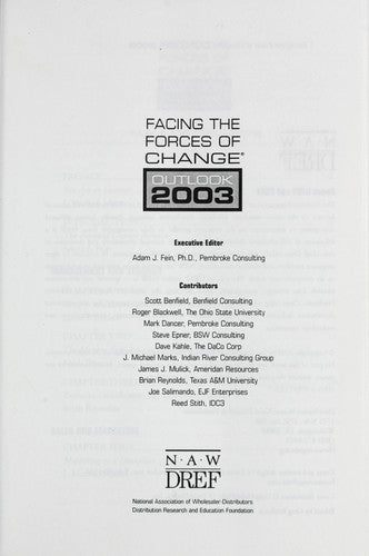 Facing The Forces Of Change: Outlook 2003