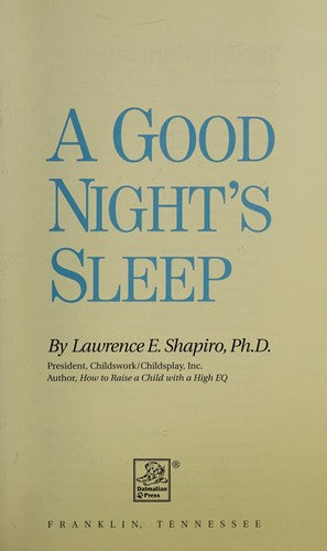 A Good Night's Sleep