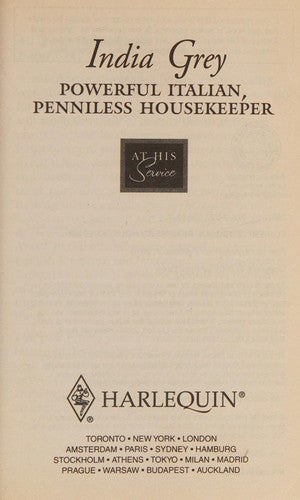 Powerful Italian, Penniless Housekeeper
