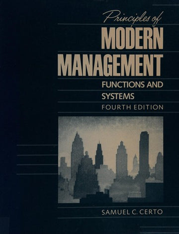 Principles Of Modern Management