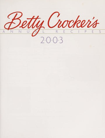 Better Homes And Gardens: Annual Recipes 2003