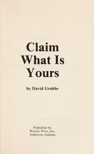 Claim What Is Yours